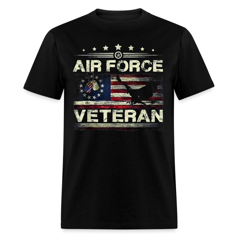 Veteran US Air Force T Shirt - black