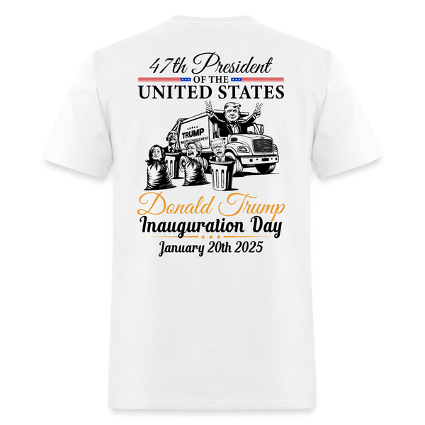 Trump 2025 Waste Management Inauguration Day T Shirt - white