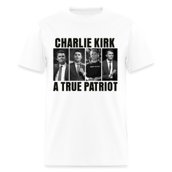 A True Patriot Charlie Kirk White T Shirt - white
