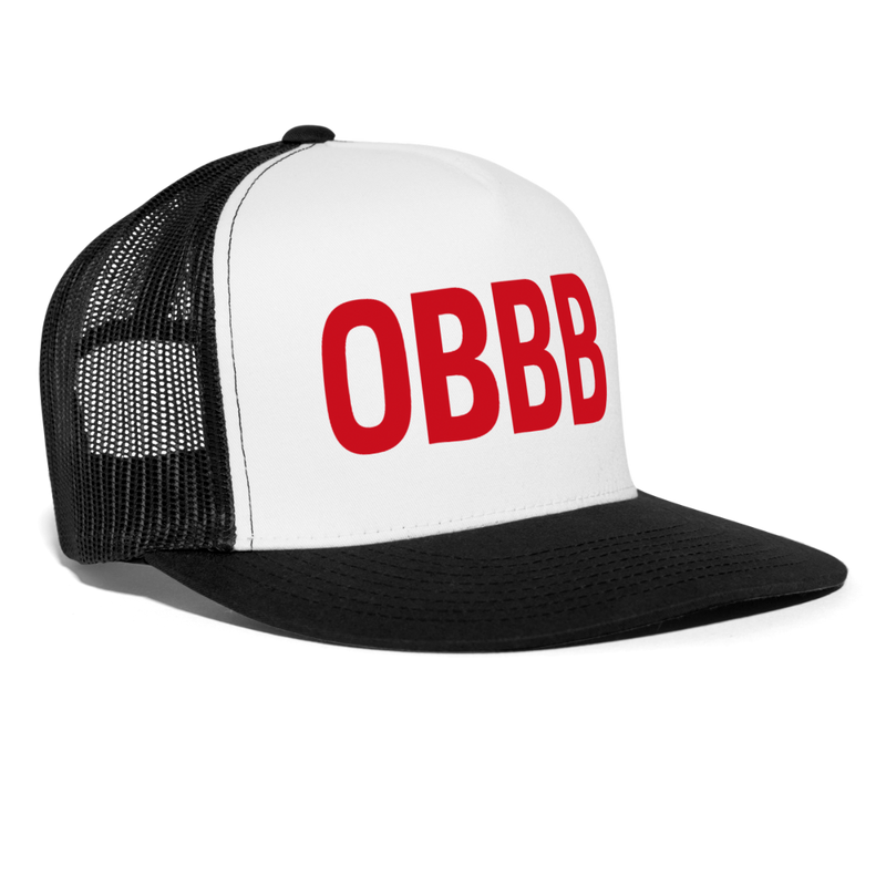 OBBB One Big Beautiful Bill Trucker Hat - white/black