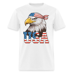Bald Eagle USA T Shirt - white