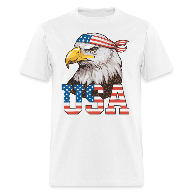 Bald Eagle USA T Shirt - white