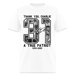 Thank You Charlie A True Patriot T Shirt - white