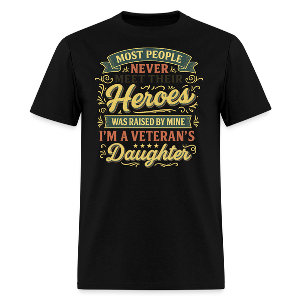 I'm a Veteran's Daughter T Shirt - black