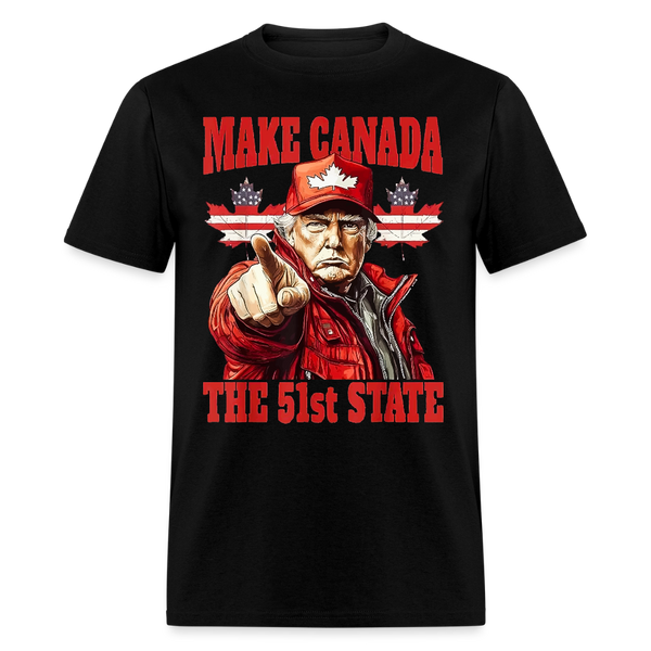 Make Canada The 51st State T Shirt - black