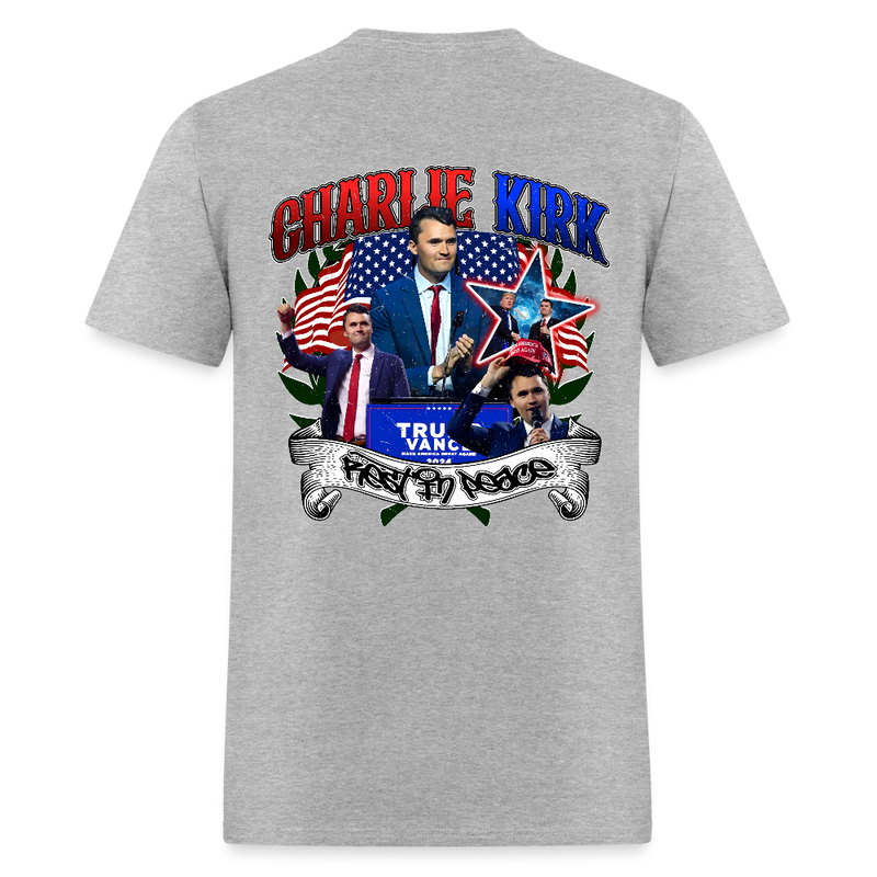 Rest In Peace Charlie Kirk T Shirt - heather gray