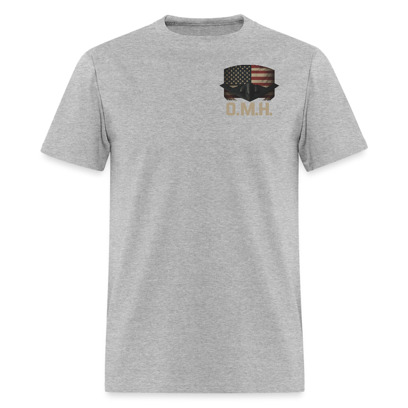 O.M.H Operation Midnight Hammer T Shirt - heather gray