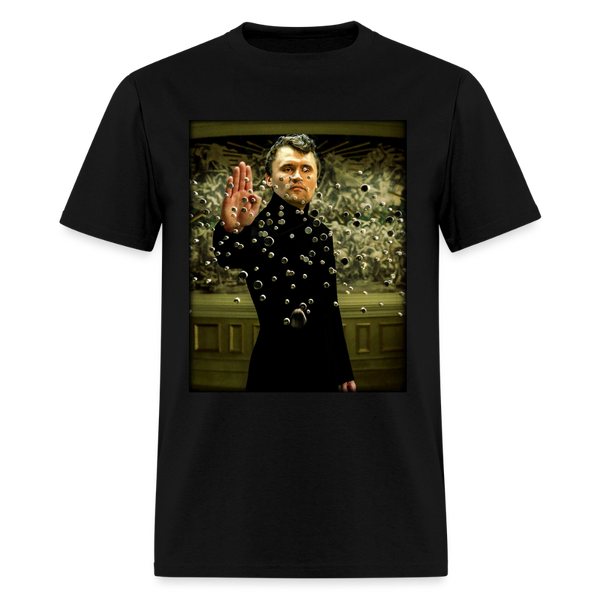 Charlie Kirk Stops Bullets T Shirt - black