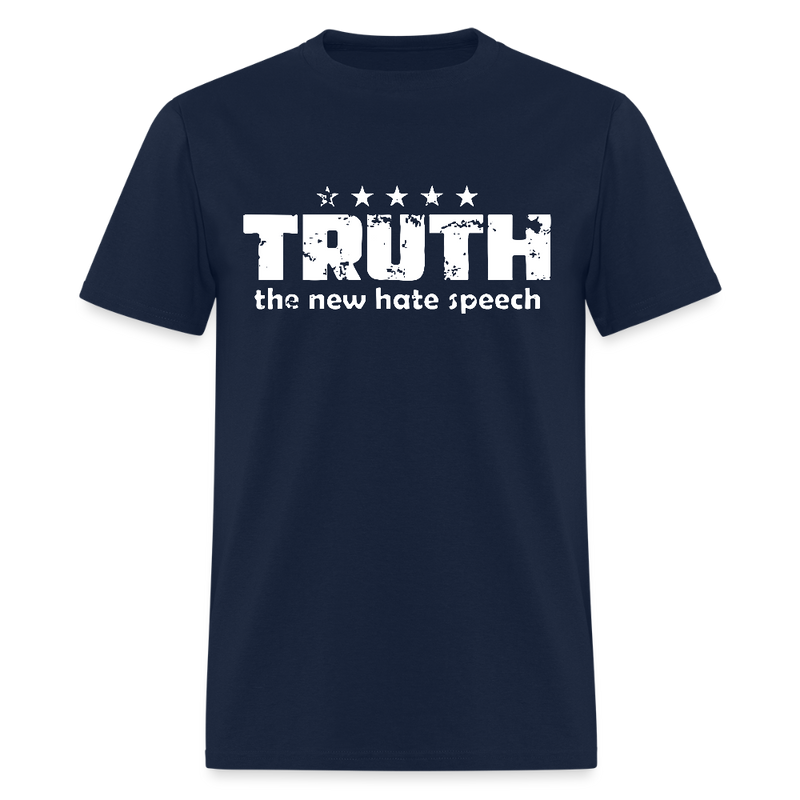 Truth New Hate Speech T Shirt - navy