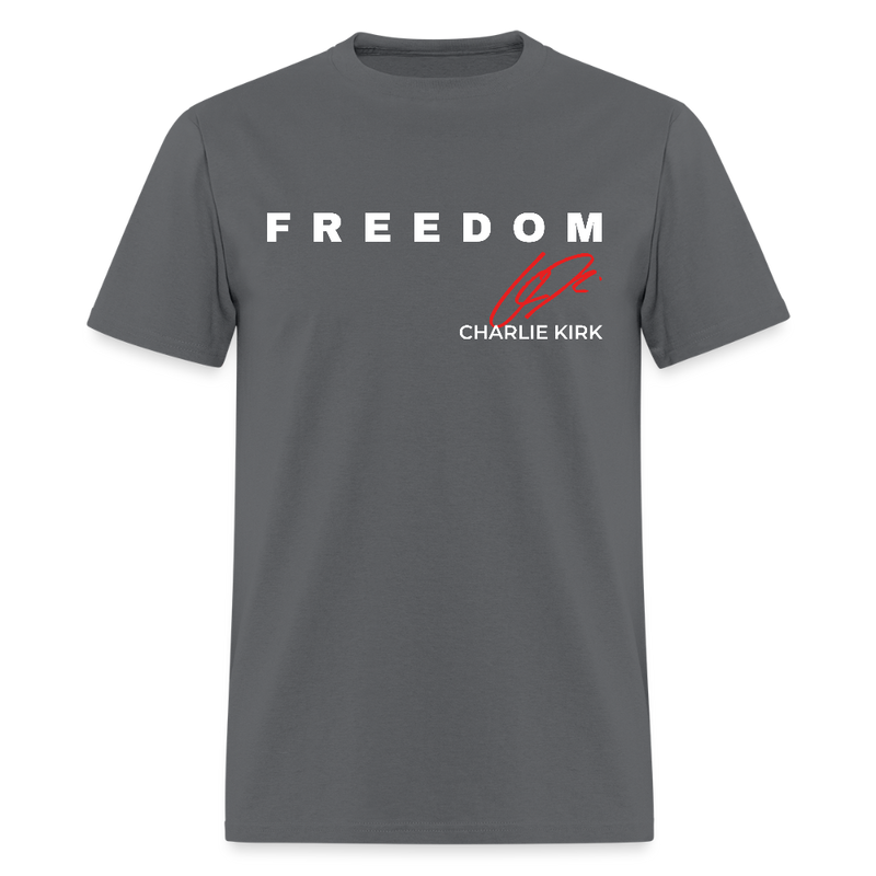 Freedom Charlie Kirk We The People T Shirt - charcoal