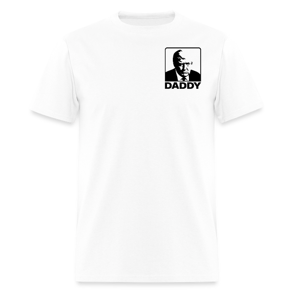 Daddy Trump Double-sided Print T Shirt - white