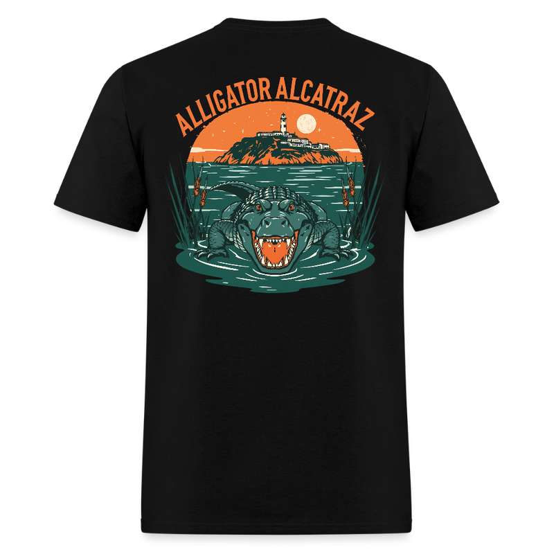 Alligator Alcatraz T Shirt - 7 - black