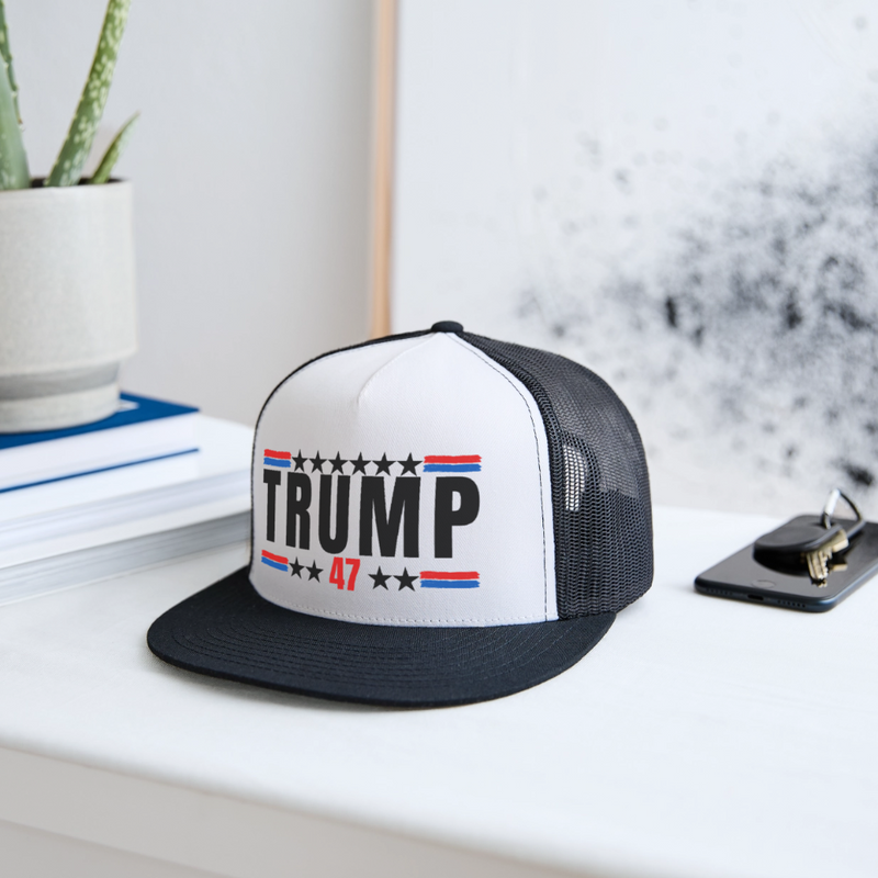 Trump 47 Trucker Hat - white/black