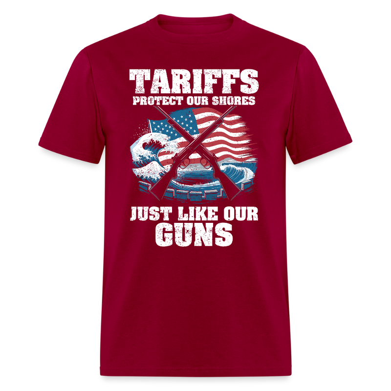 Tariffs Protect Our Shores T Shirt - dark red