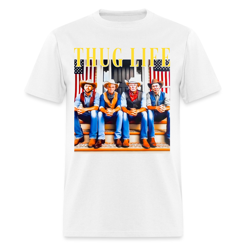 Thug Life Cowboy T-Shirt - white