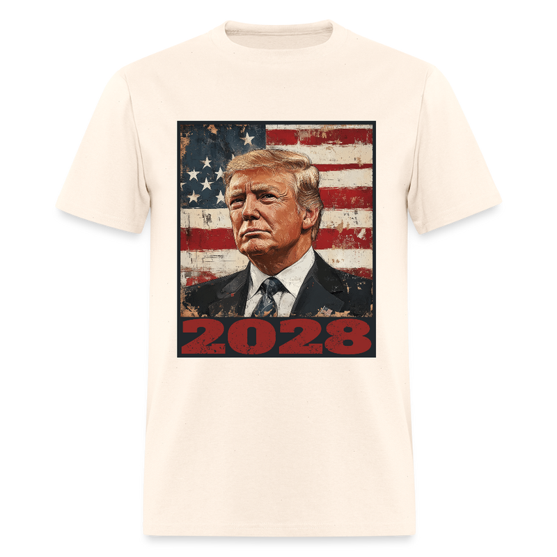 Trump 2028 48th President of America Vintage T Shirt - natural