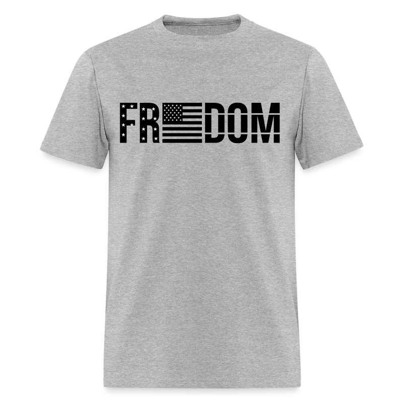 Freedom Charlie Kirk T Shirt - 4 - heather gray