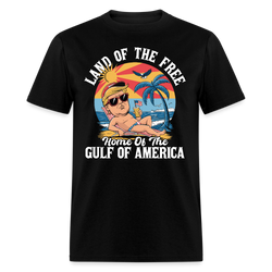Land of the Free Home of the Gulf of America T Shirt - black