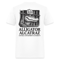 Alligator Alcatraz C.C.A T Shirt - white