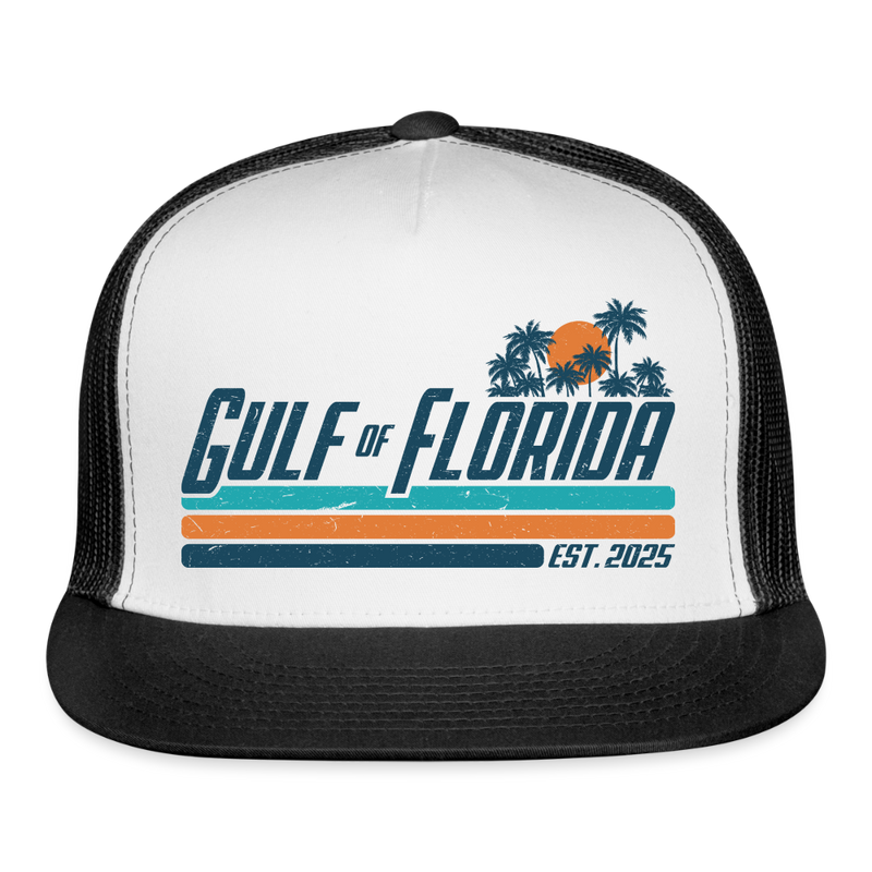 Gulf Of America Est. 2025 Trucker Hat - 3 - white/black