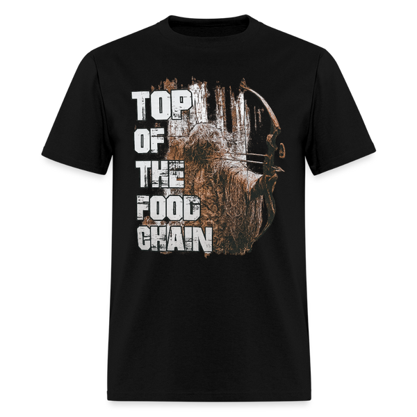 Top of the Food Chair Hunting T Shirt - black