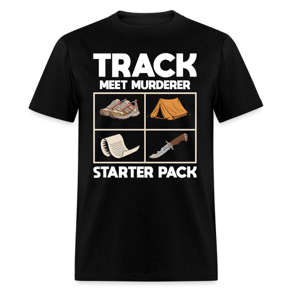 Track Meet Murderer Starter Pack T Shirt - black