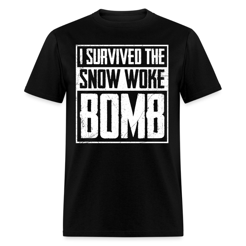 I Survived the Snow Woke Bomb T Shirt - black