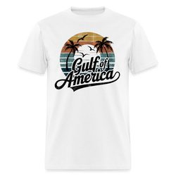 Gulf of America Retro Beach T Shirt - white