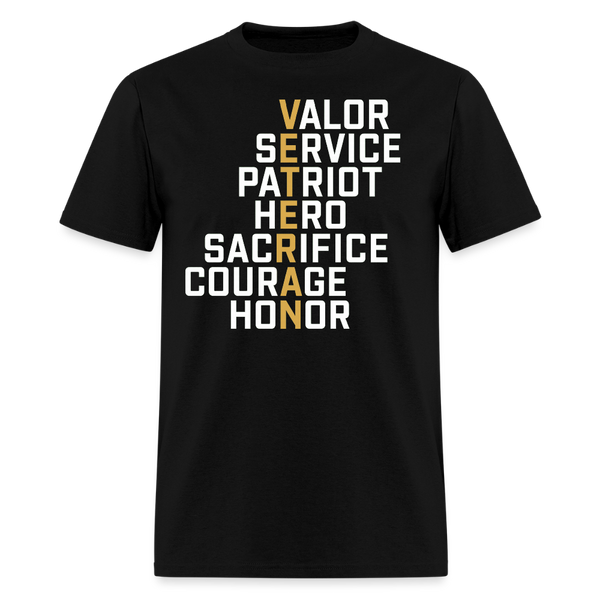 VETERAN Meaning T Shirt - black