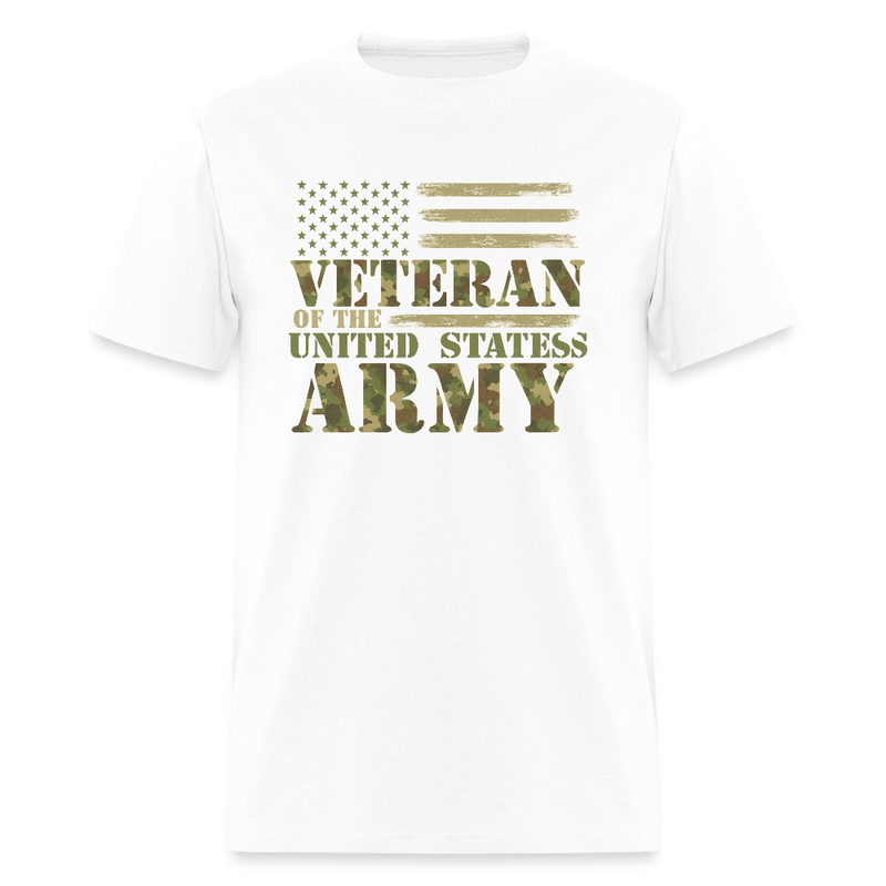 Veteran of The United States T Shirt - white