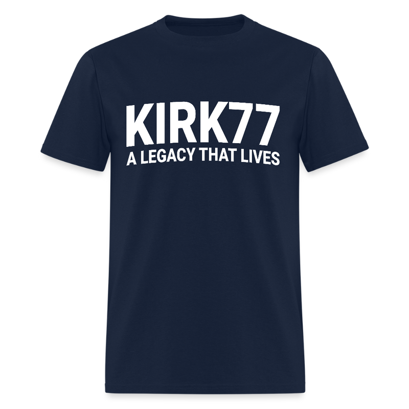 Kirk77 A Legacy That Lives T Shirt - navy