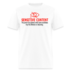Sensitive Content T Shirt - 2 - white