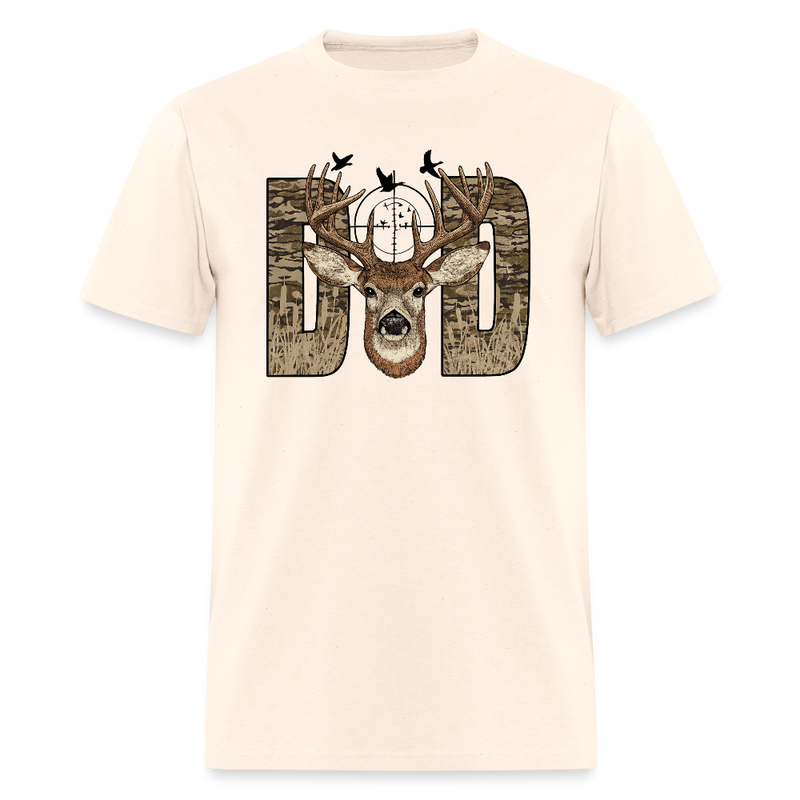 Camo Dad Deer Hunting T Shirt - natural