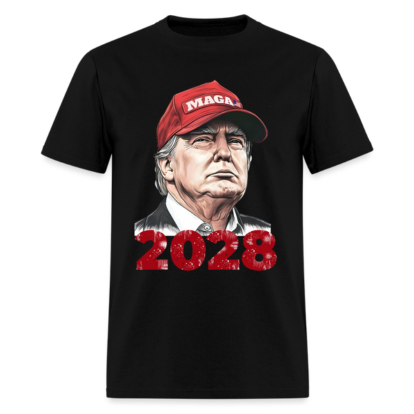 MAGA President Trump 2028 T Shirt - black
