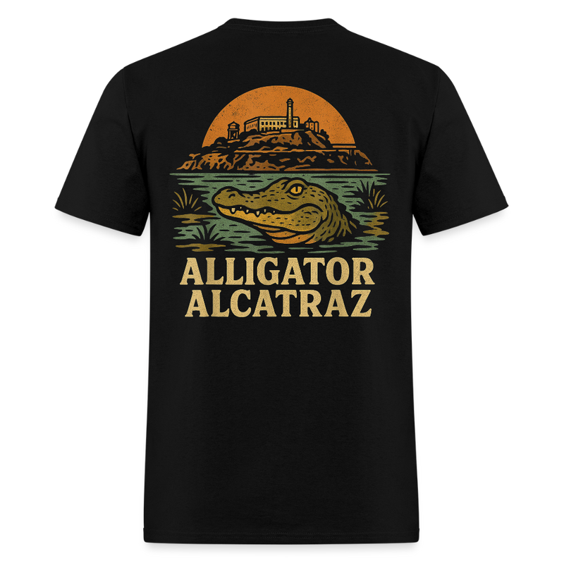 Alligator Alcatraz Everglades Florida T Shirt - black
