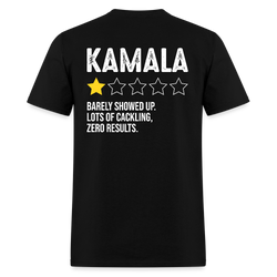 Kamala Barely Showed Up T Shirt - black