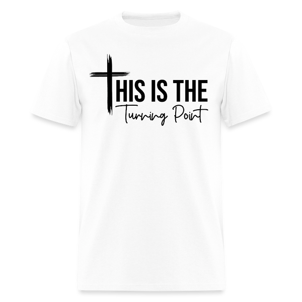 This is the Turning Point T Shirt - 3 - white