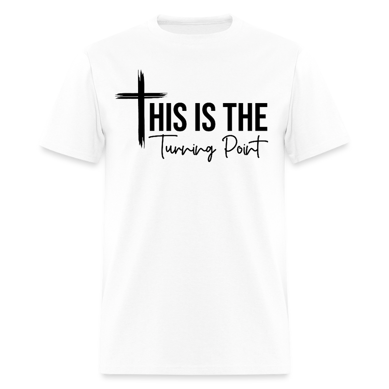 This is the Turning Point T Shirt - 3 - white