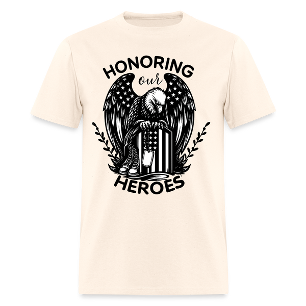 Honoring Our Heroes Veteran T Shirt - 2 - natural