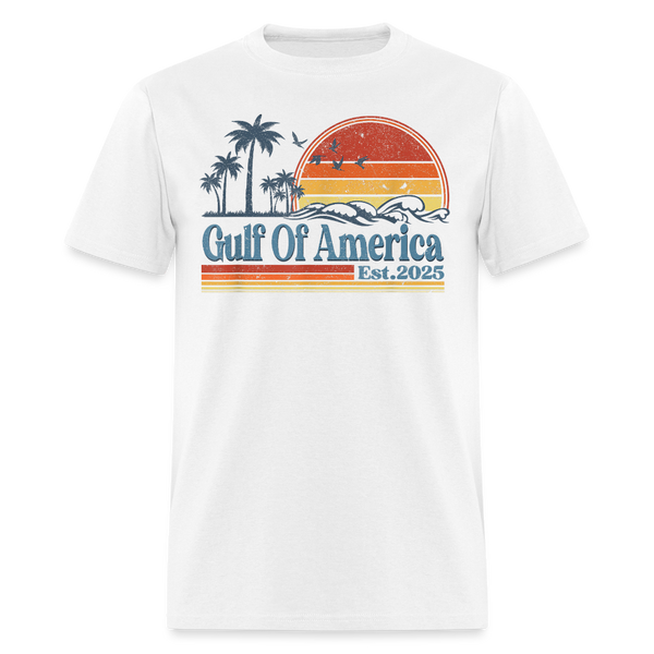 Gulf of America Retro Beach T Shirt - 2 - white