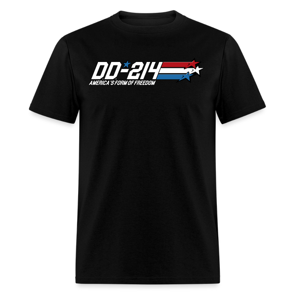 DD-214 America's Form Of Freedom T Shirt - black