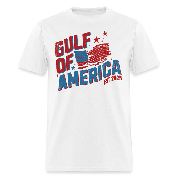 Vintage Gulf Of America Est 2025 T Shirt - white