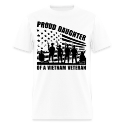 Proud Daughter of A Veteran T Shirt - 2 - white