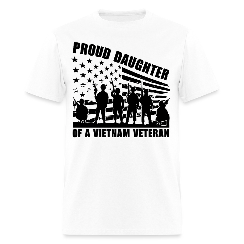 Proud Daughter of A Veteran T Shirt - 2 - white