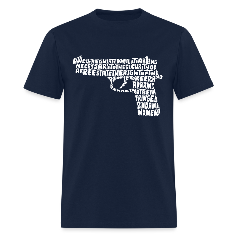 Second Amendment to the United States Constitution T Shirt - navy