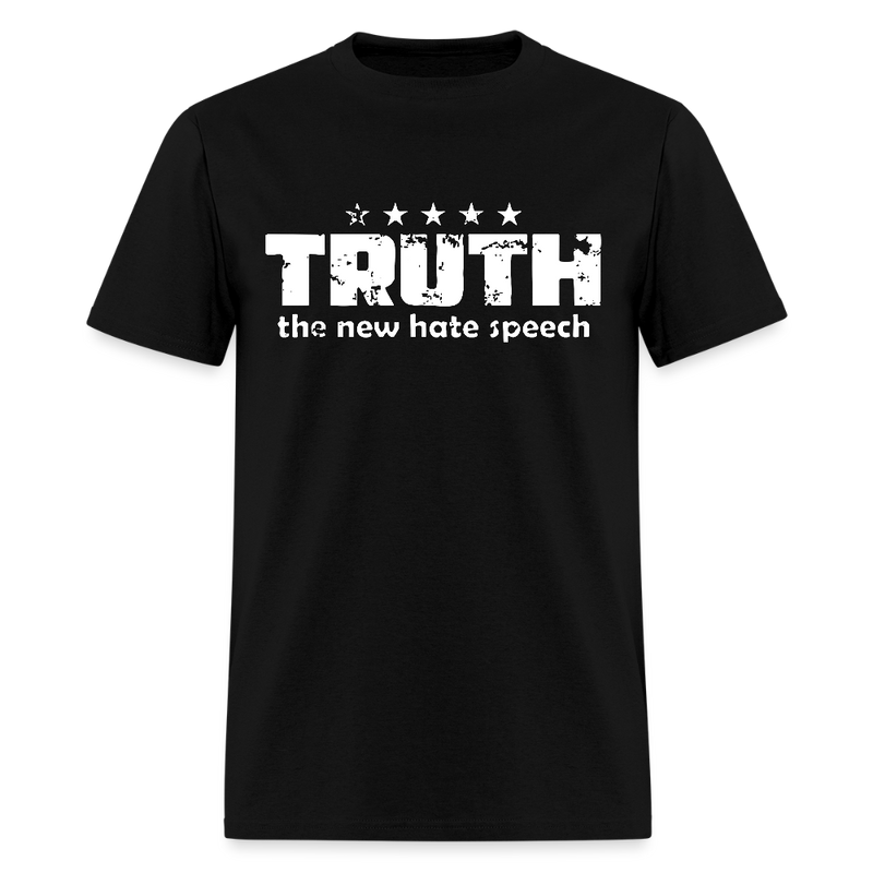 Truth New Hate Speech T Shirt - black