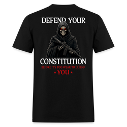 Defend Your Constitution T Shirt - black
