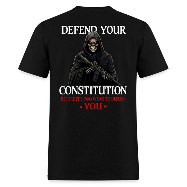 Defend Your Constitution T Shirt - black