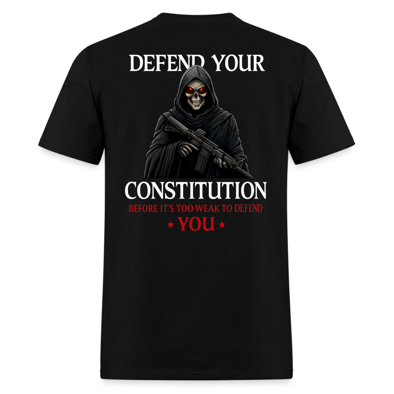 Defend Your Constitution T Shirt - black