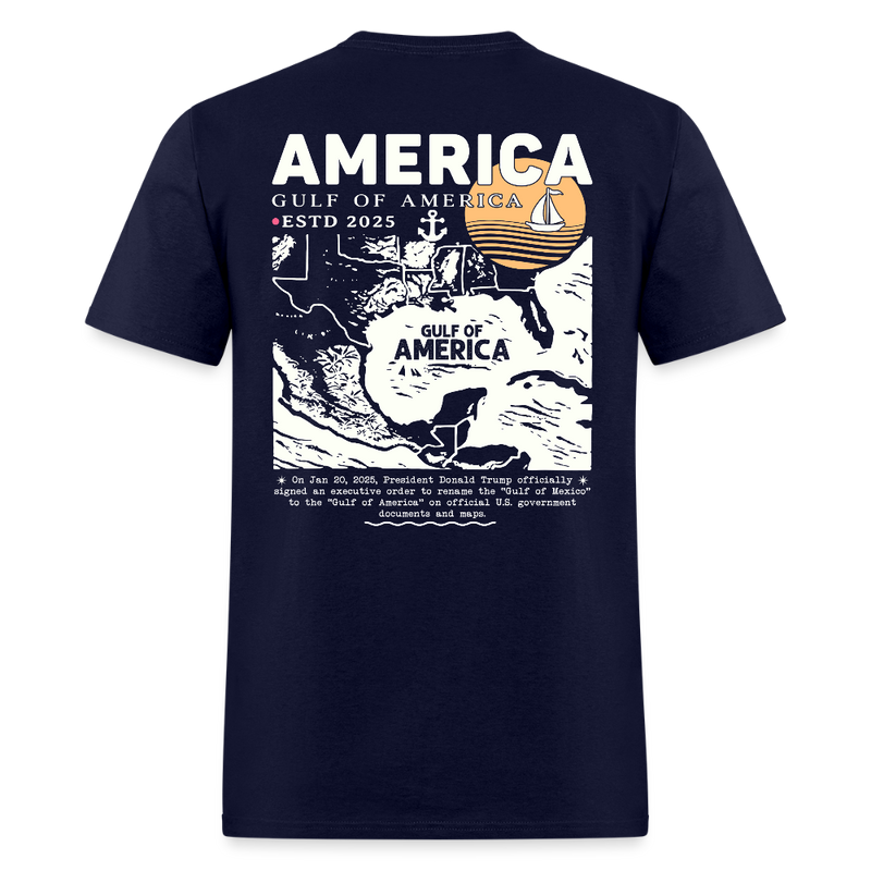 Gulf Of America Est. 2025 T Shirt - 4 - navy